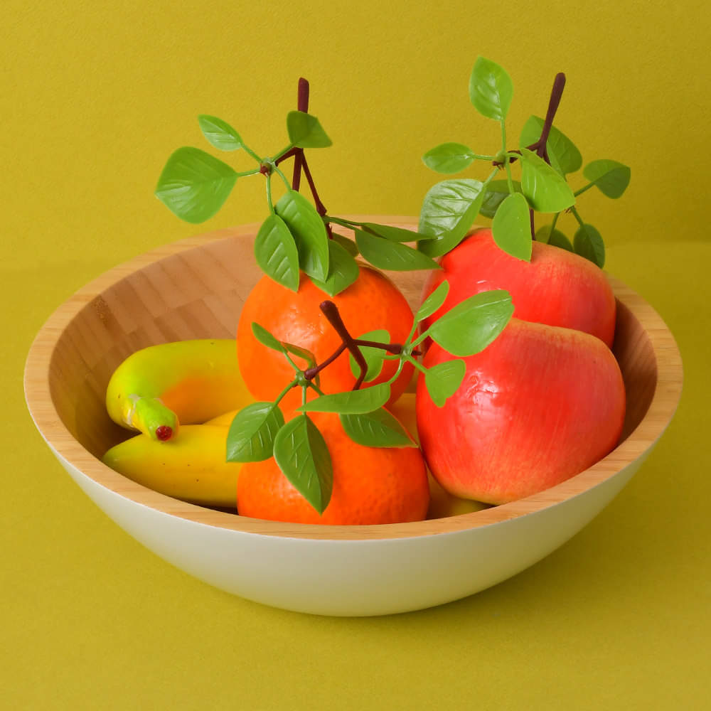 Bamboo Wood Fruit & Salad Bowl