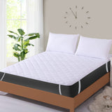 Microfiber Water Resistant Quilted Mattress Protector With Straps