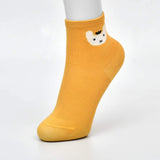 Cat Design Premium No Show Ankle Socks (Pack of 5)