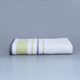 Super Soft Rainbow Stripes Bath Towels - Navy Blue Stripes