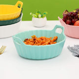 Pastel Tone Ceramic Food Serving Bowl