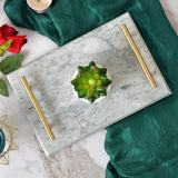 Nordic Grey Marble Serving Tray