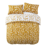 Microfiber Duvet Cover with Pillow Cases Ochre Florets