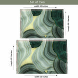 Pair of Abstract Art Acrylic Serving Tray