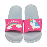 Unicorn Design Adolescent Slippers (4538105757805)