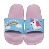 Unicorn Design Adolescent Slippers (4538105757805)
