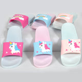 Unicorn Design Adolescent Slippers (4538105757805)