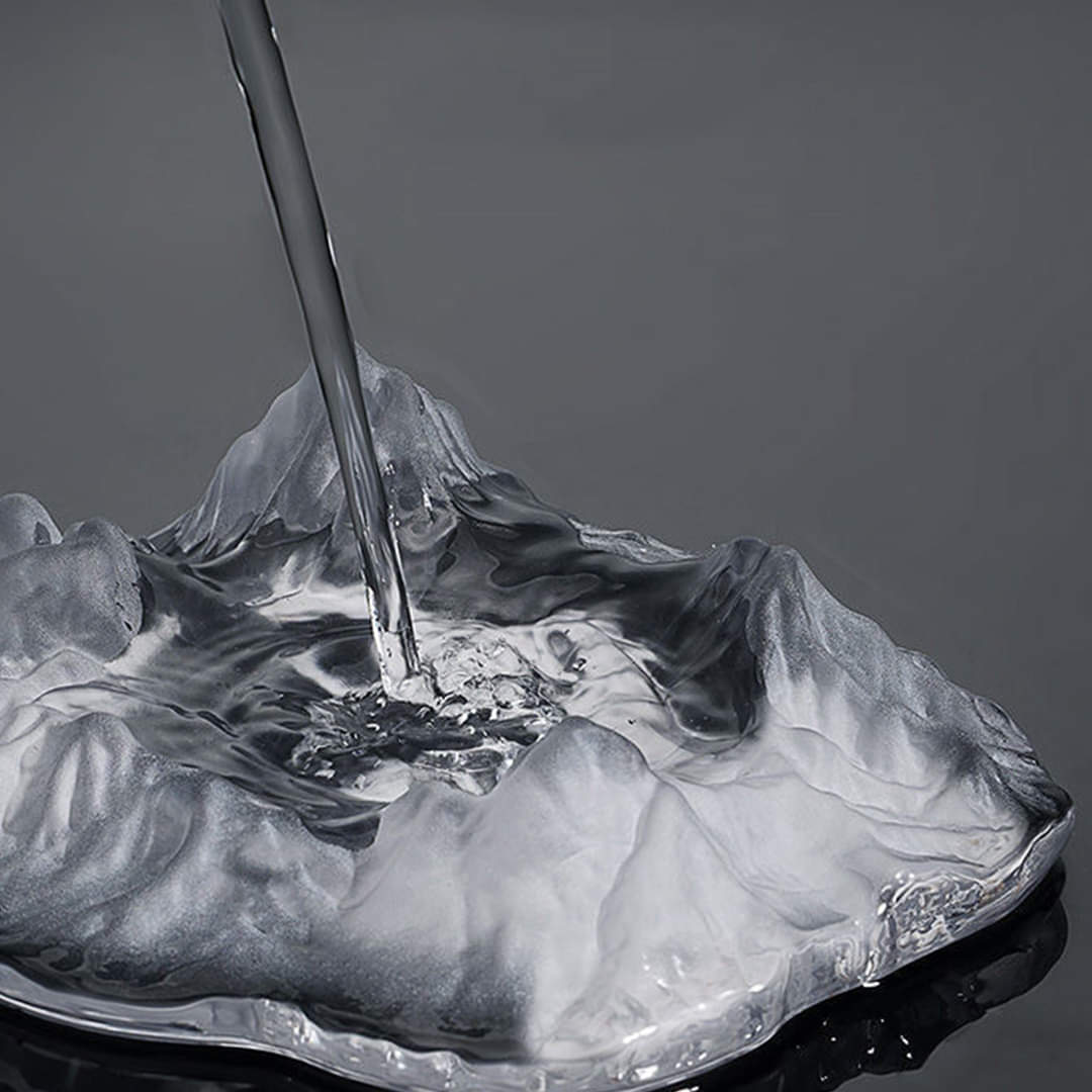 Ice Mount Crystal Trendy Glass Ashtray
