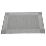 Assorted PVC Table Mats-Plain Grey (Pack of 6)