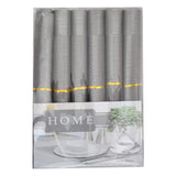Assorted PVC Table Mats-Plain Grey (Pack of 6)