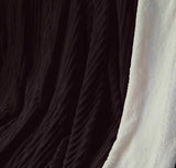 Ribbed Stripe Ultra Soft Sherpa Throw Blanket