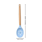 Bamboo Wood & Silicone Slotted Spoon