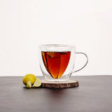 Bistro Classic Flower Shape Double Wall Mug
