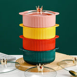 Classic Ridge Pasta Bowl With Lid