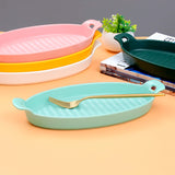 Nordic Style Pastel Tone Ceramic Oval Serving Platter