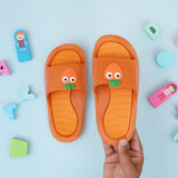 Comfy Bottom Multi-Fruit Character Kids Slipper