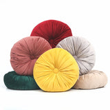 Round Pumpkin Style Plush Cushion