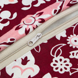 Garnet Floral 3-Pcs Pure Cotton Bedsheet Set