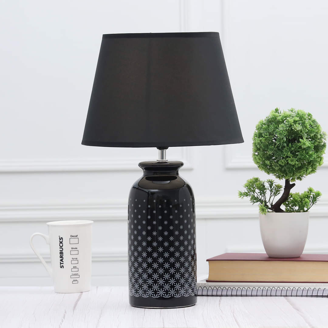 Novel Pattern Moderno Ceramic Electric Table Lamp
