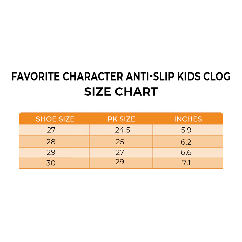 Favorite Character Anti-Slip Kids Clog