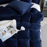 Embossed Velvet Luxury Frill Quilted Bridal Bed Set- 6 Pcs