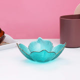Asiatic Lily shaped Glass Serving Bowl