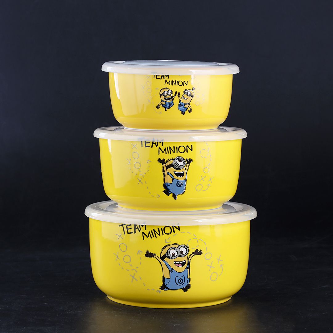 Funny Cartoon Expression Bowl Set Of 3