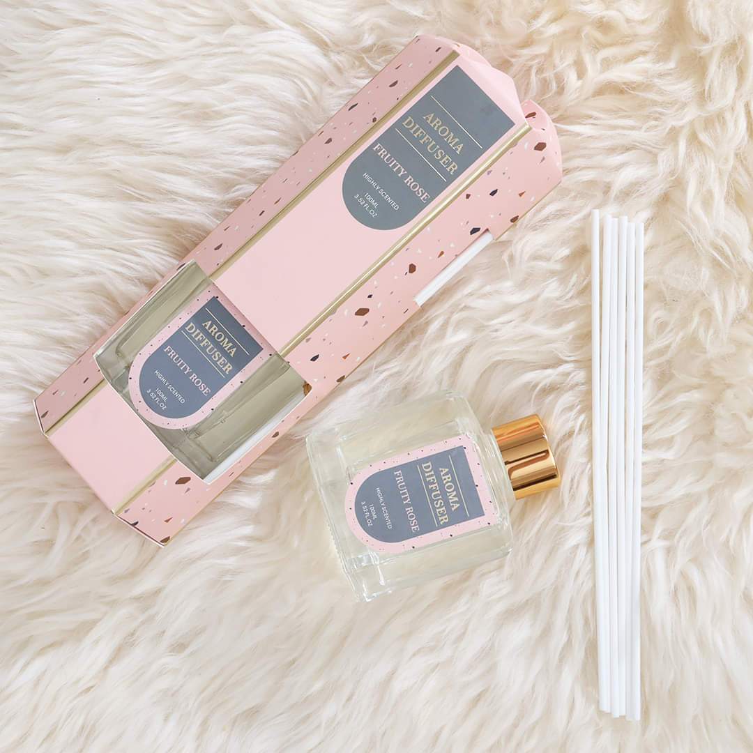 Aesthetic Pastel Aroma Reed Diffuser With Sticks - 100 ml