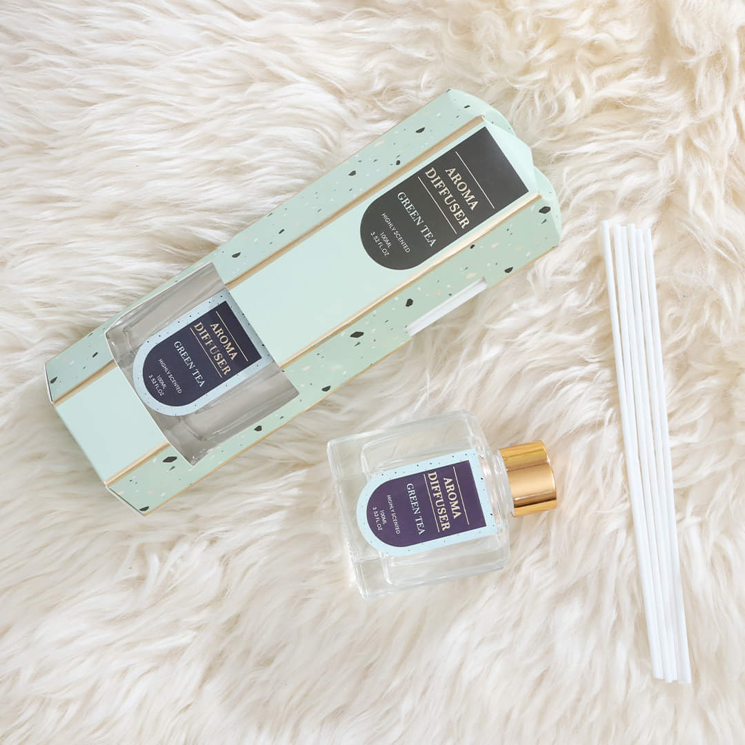 Aesthetic Pastel Aroma Reed Diffuser With Sticks - 100 ml