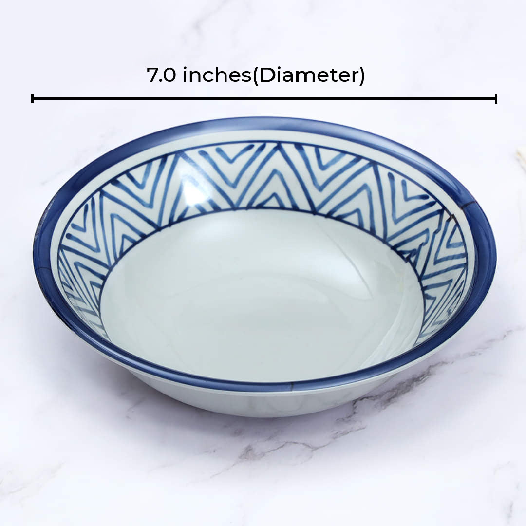 Melamine Greek Pattern (7 inches) Serving Bowl