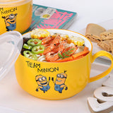 Cartoon Characters Kids Noodle Bowl with Lid