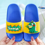 Dinosaur Surpurise Design Kids Slippers (4538747813997)