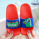 Dinosaur Surpurise Design Kids Slippers (4538747813997)