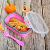 Silicon Foldable Lunch Box-Small