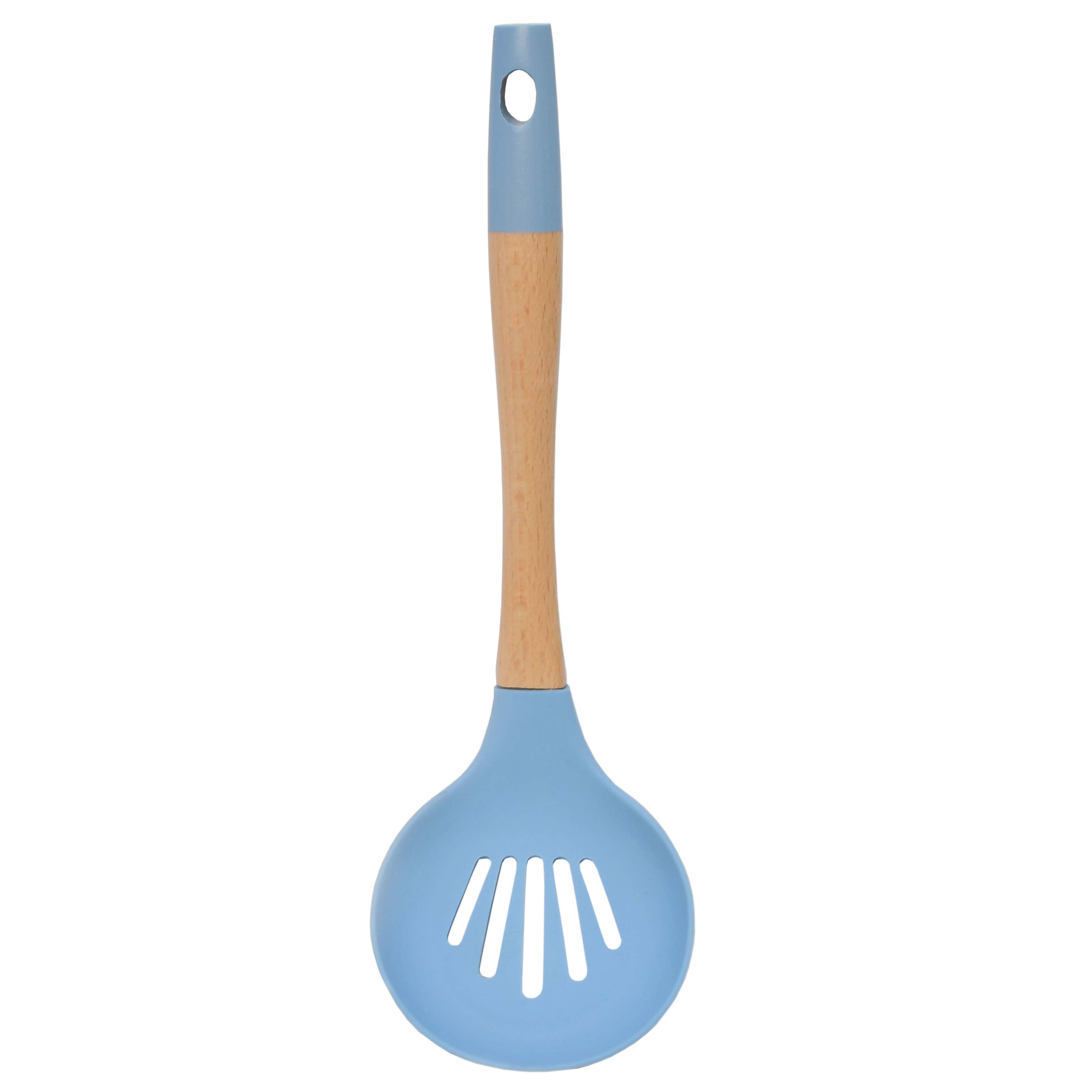 Bamboo Wood Silicon Slotted Spoon (4410331332717)