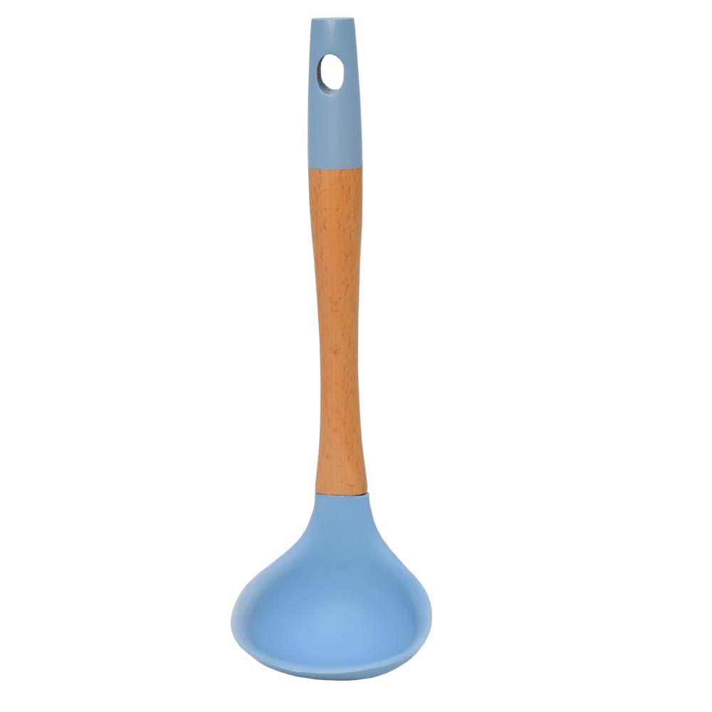 Bamboo Wood Silicon Soup Ladle (4410330316909)