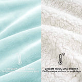 Ultra Soft Sherpa Throw Blanket - Sky