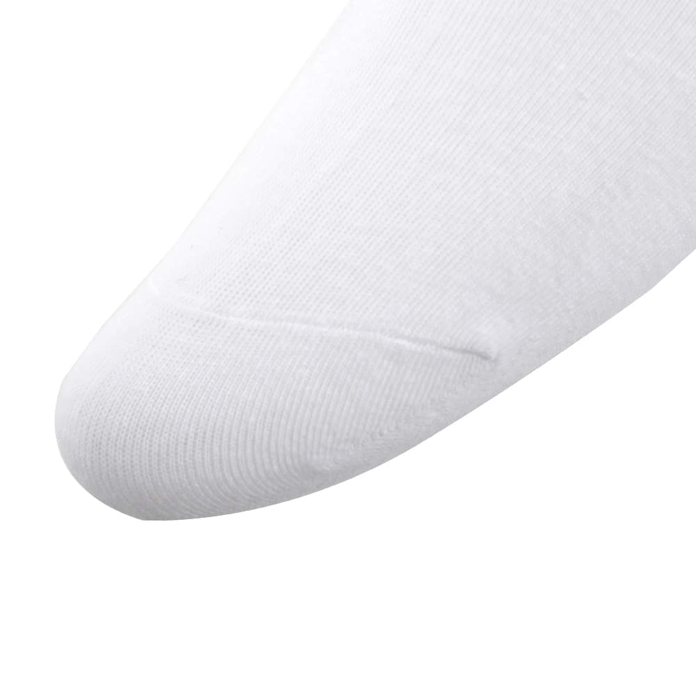 Premium White No-Show Socks