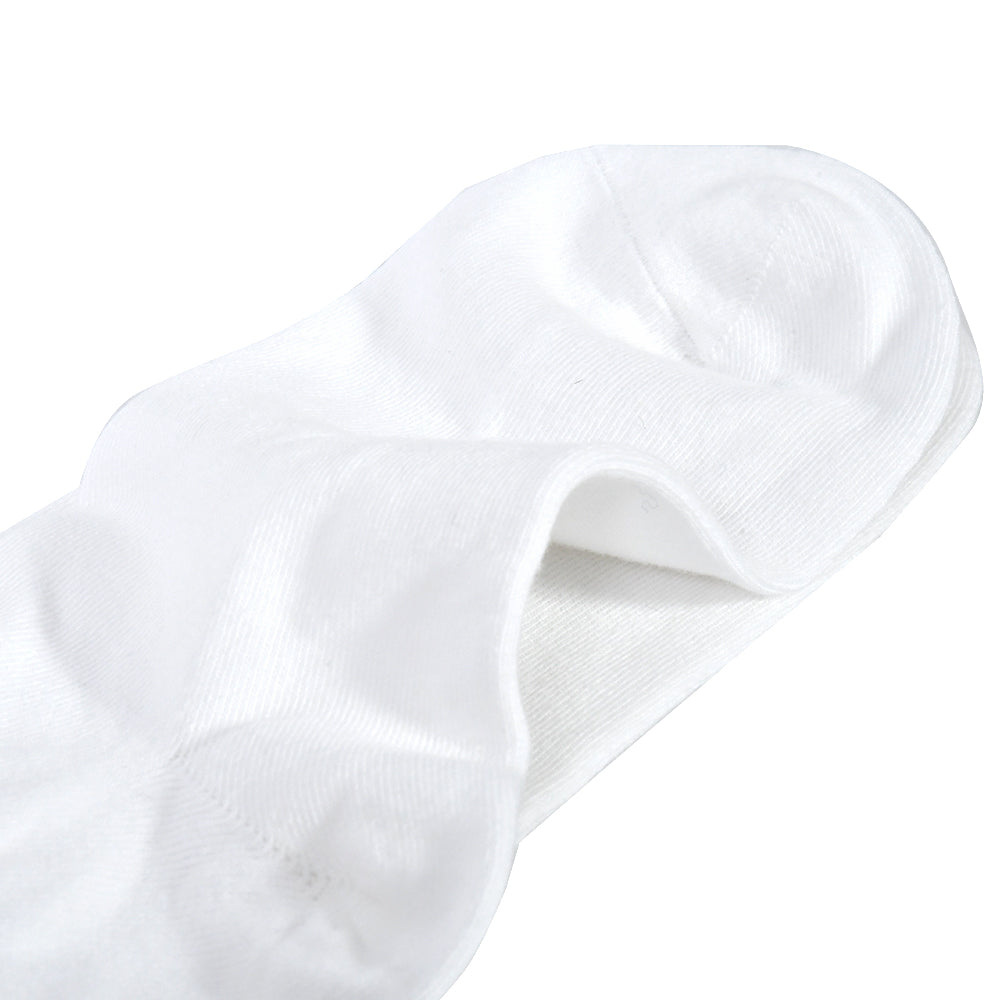 Premium White No-Show Socks