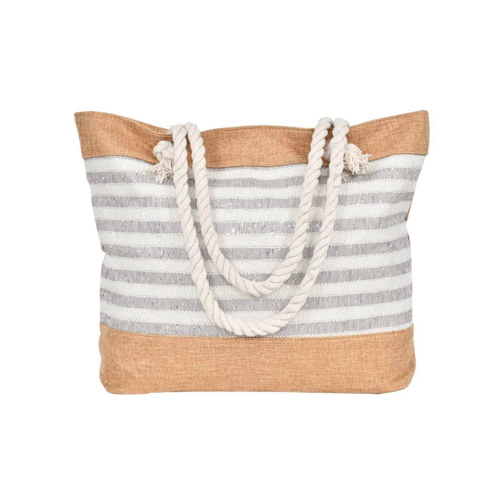 Ladies Stripes Tote Shoulder Bag