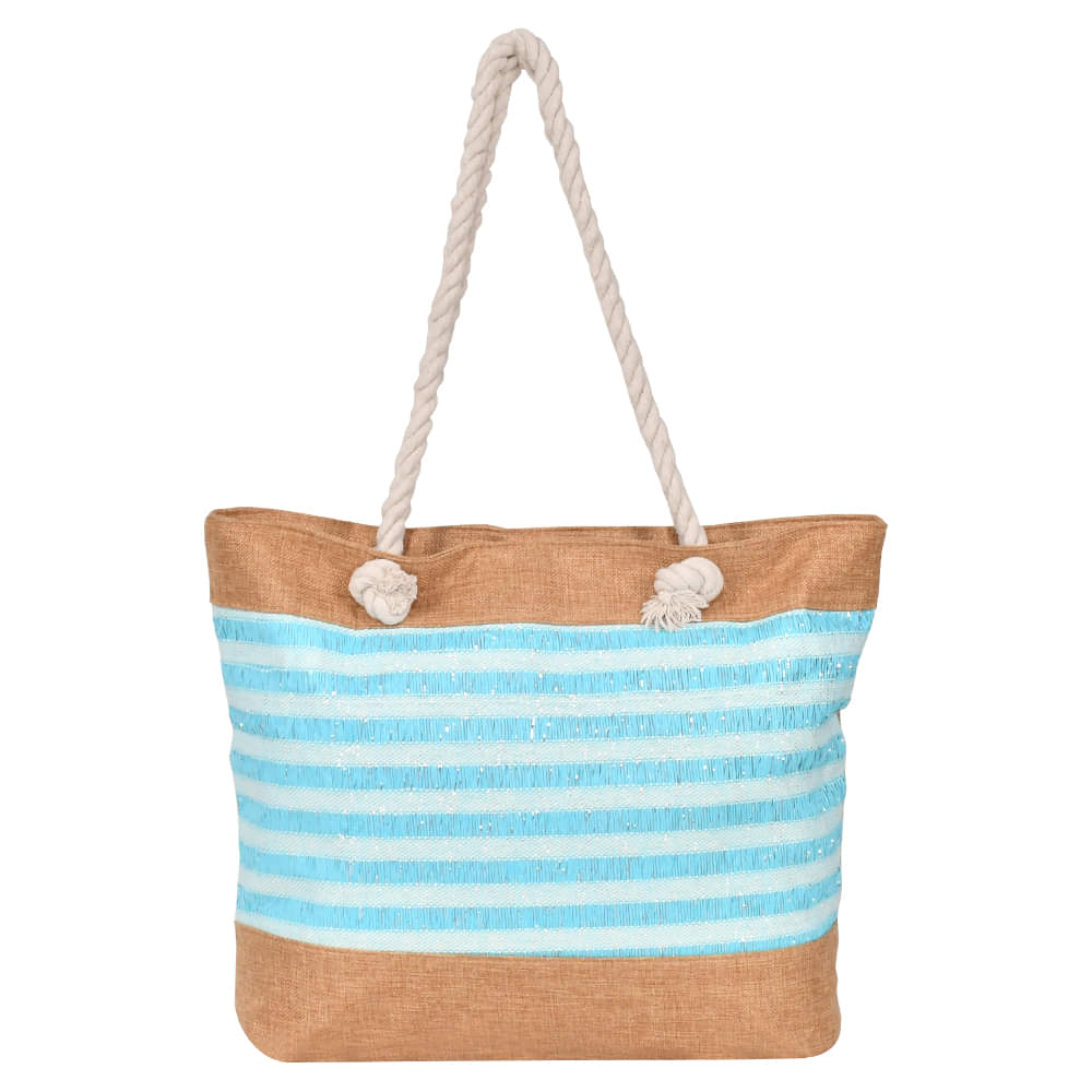 Ladies Stripes Tote Shoulder Bag