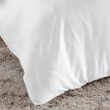 100% White Cotton Flat Sheet with Two Pillows Cases
