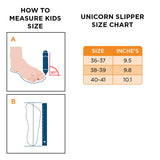 Unicorn Design Adolescent Slippers