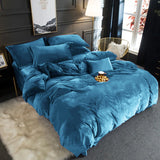 Embossed Velvet Luxury Frill Quilted Bridal Bed Set- 6 Pcs