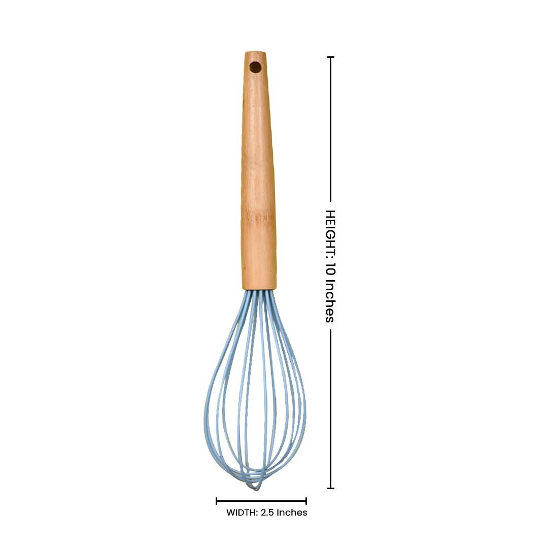Whisk Egg Beater with Wooden Handle