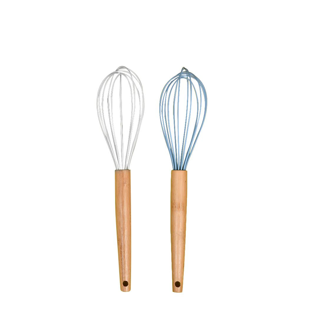 Whisk Egg Beater with Wooden Handle