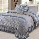 Palachi Luxury Quilted Bridal Bed Set- 12 Pcs
