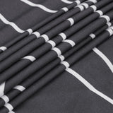 4-Pcs Black Equilateral Triangle Design Microfiber Duvet Cover Set