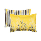Microfiber Duvet Cover with Pillow Cases Yellow Orchid Blossom