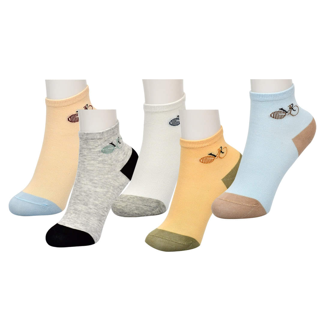 Lil Cycle Premium No Show Ankle Socks (Pack of 5)